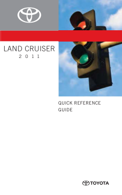 2011 Toyota Land Cruiser Quick Reference Guide